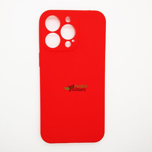 iPhone 13 Pro Silicone back Cover Slim Magic TPU Case Red