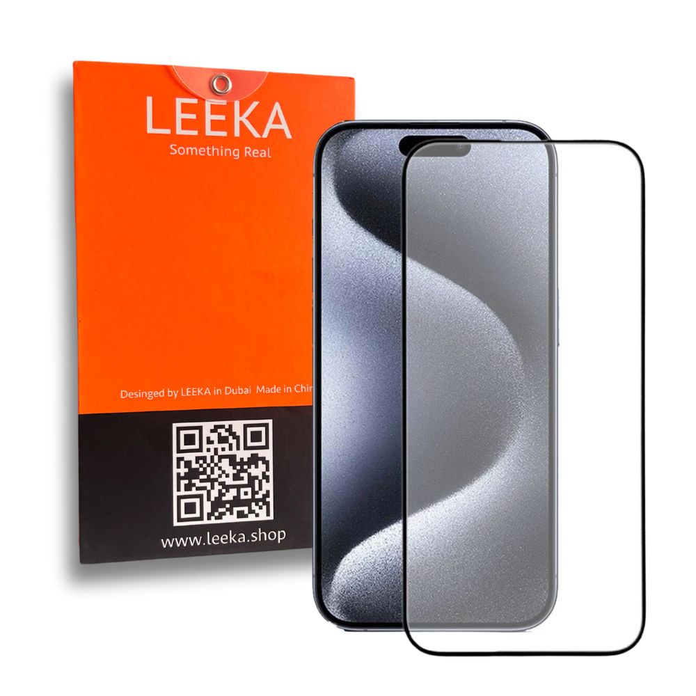 LEEKA Apple iPhone 15 Pro Max Supreme Quality Matte Tempered Glass Screen Protector