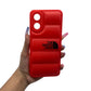 OPPO A17 Puffer Jacket Case Shock-Absorbing Air Cushion Back Cover
