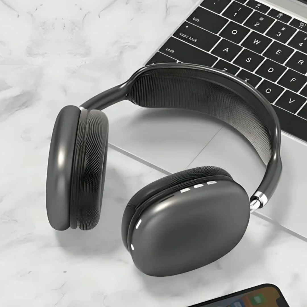 P9 Pro Max Wireless Headphone Bluetooth 5.0 Stereo Sound with Mic Foldable Over-Ear Headset for Music Gaming and Calls