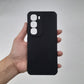 infinix Hot 60 Pro Carbon Fiber texture Hard Rubber armour back cover shock-porof case