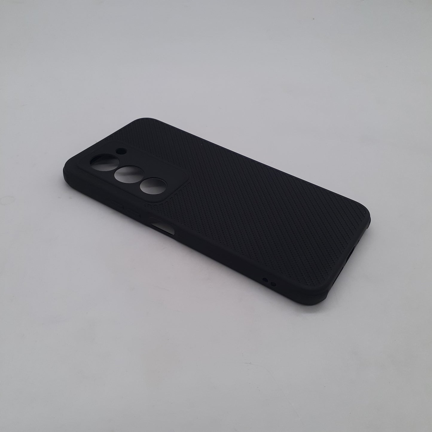 Redmi 15 4G Carbon Fiber texture Hard Rubber armour back cover shock-porof case