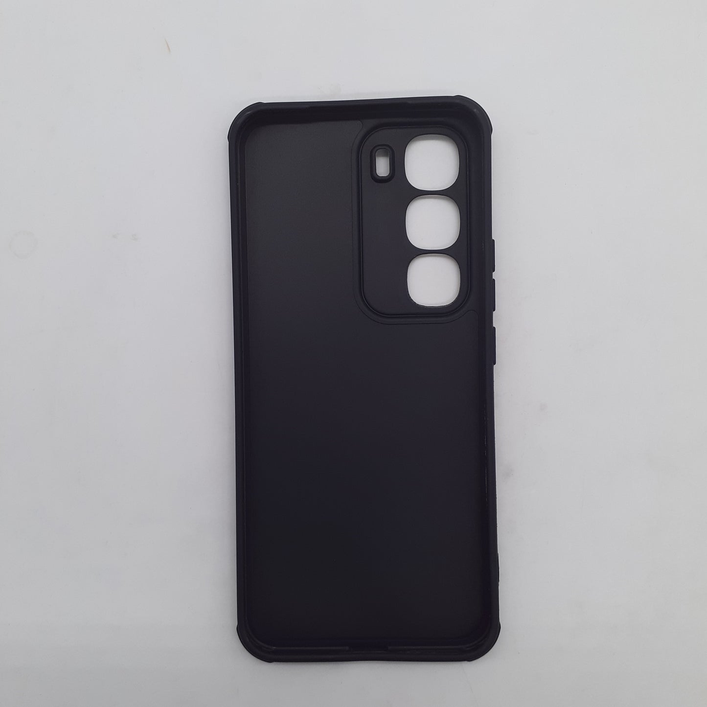 infinix Hot 60 Pro Plus Carbon Fiber texture Hard Rubber armour back cover shock-porof case