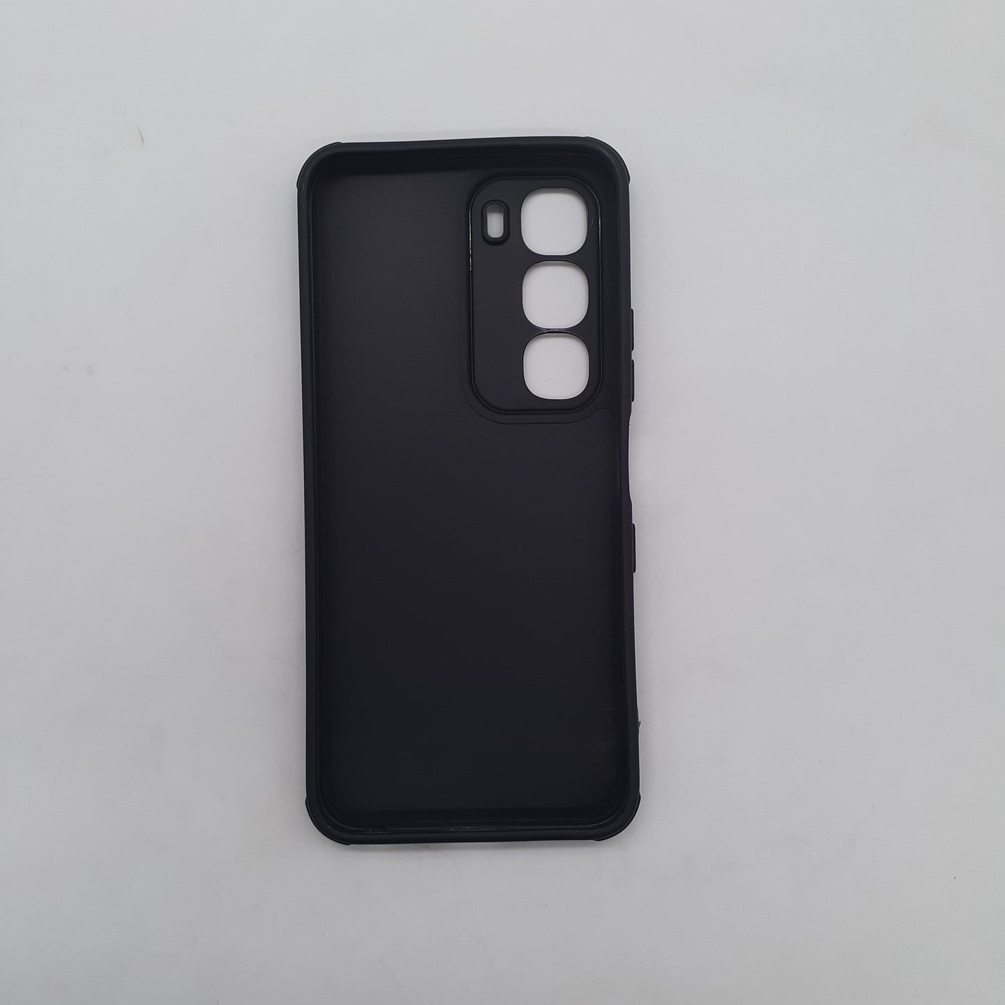 infinix Hot 60i Carbon Fiber texture Hard Rubber armour back cover shock-porof case