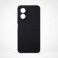 OPPO A18 Carbon Fiber texture Hard Rubber armour back cover shock-porof case