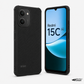 Redmi 15C Carbon Fiber texture Hard Rubber armour back cover shock-porof case
