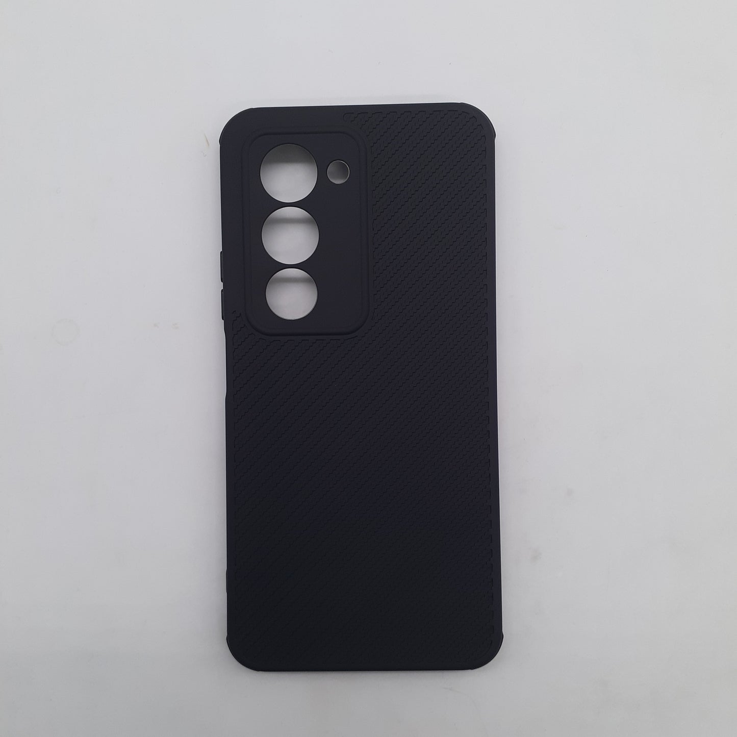 Redmi 15 5G Carbon Fiber texture Hard Rubber armour back cover shock-porof case