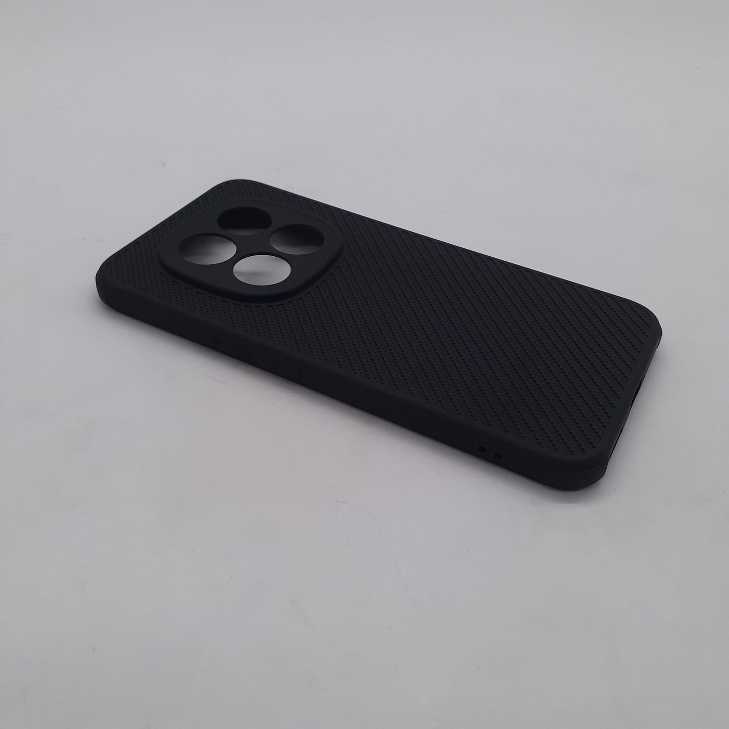 Redmi Note 15 Pro Plus Carbon Fiber texture Hard Rubber armour back cover shock-porof case