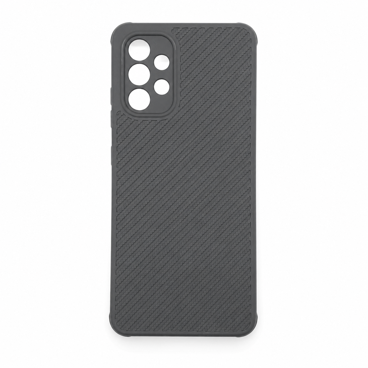 Samsung A32 Carbon Fiber texture Hard Rubber armour back cover shock-porof case