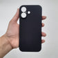 iPhone 17 Carbon Fiber texture Hard Rubber armour back cover shock-porof case