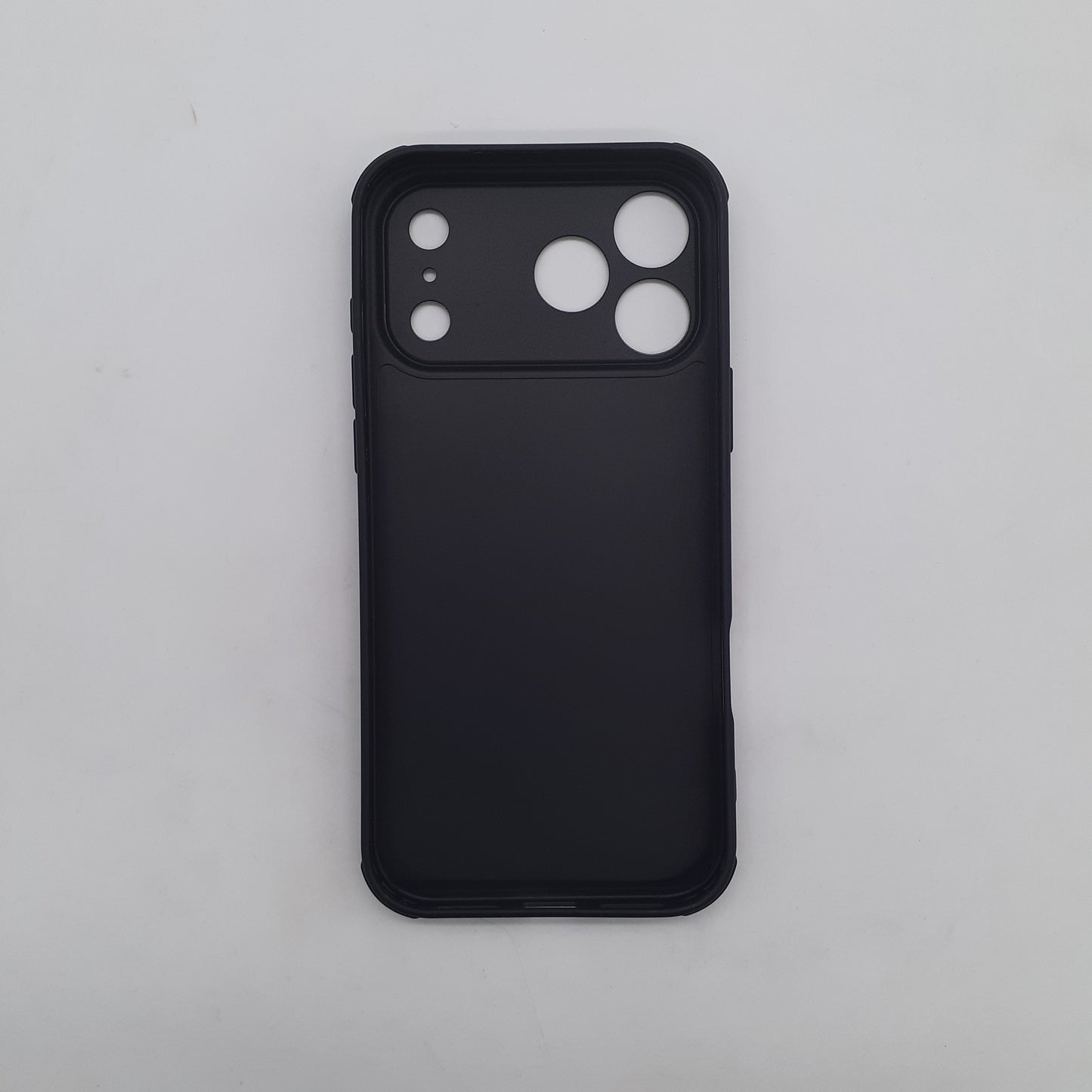 iPhone 17 Pro Max Carbon Fiber texture Hard Rubber armour back cover shock-porof case