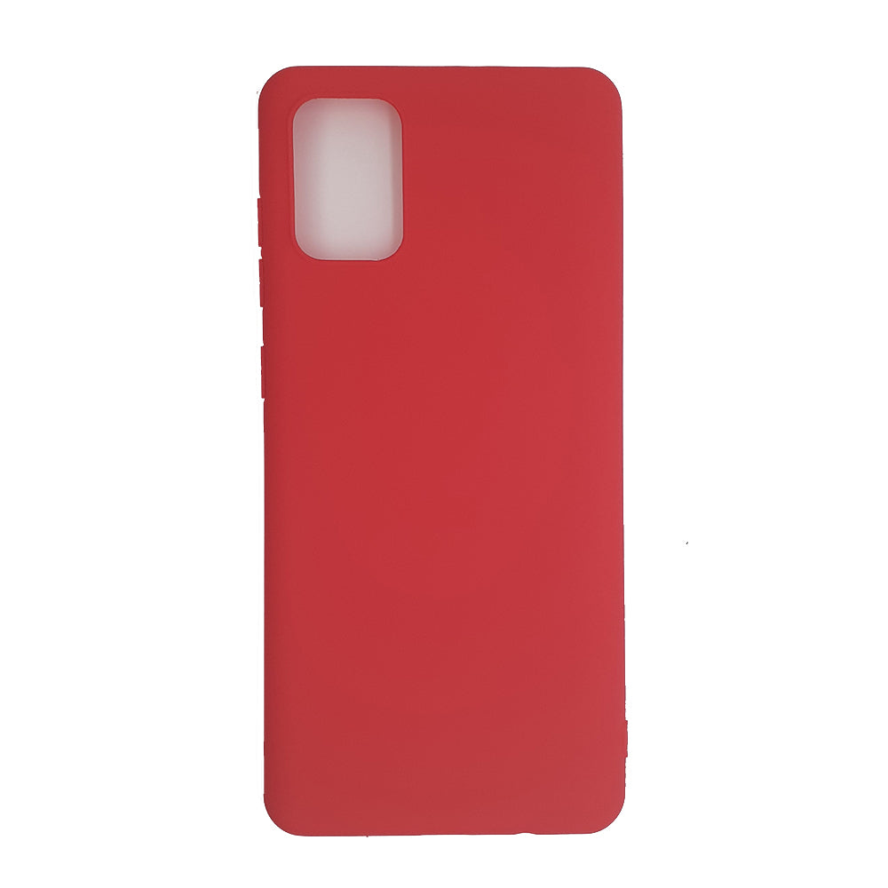 Samsung A71 Silicone back Cover Slim Magic TPU Case Red