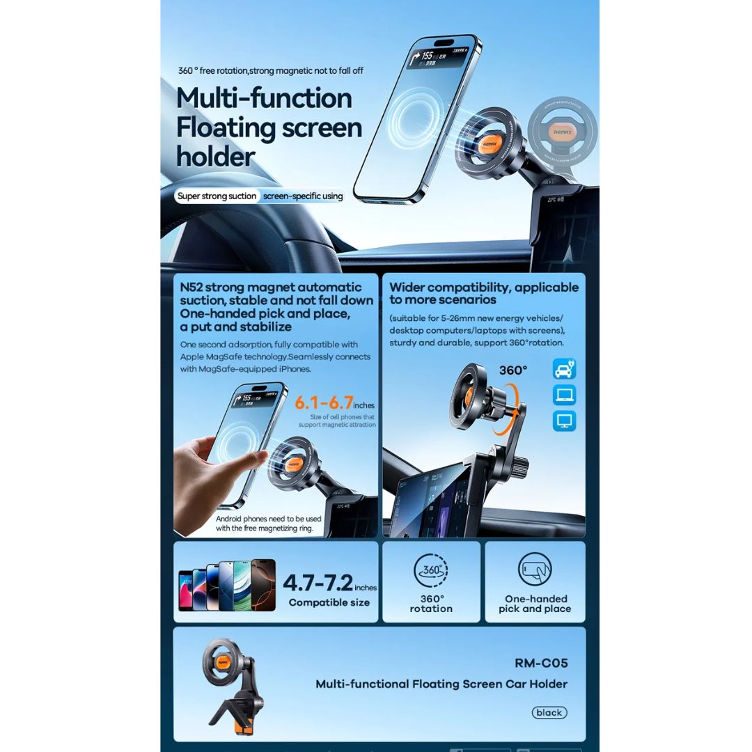 Remax RM-C05 Floating Screen Car Holder