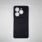 infinix Smart 8 Carbon Fiber texture Hard Rubber armour back cover shock-porof case