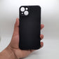 iPhone 15 Plus Carbon Fiber texture Hard Rubber armour back cover shock-porof case