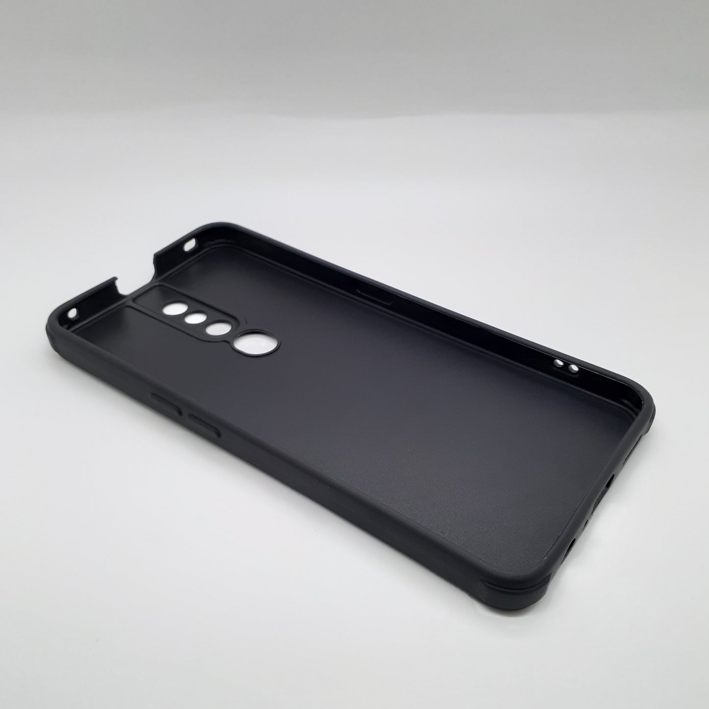 OPPO F11 Pro Carbon Fiber texture Hard Rubber armour back cover shock-porof case