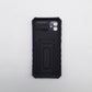 Samsung A04 Rugged Dual Layer Protective Phone Case with Slide Camera Lens Cover and Integrated Ring Holder Kickstand, Shockproof Hybrid Cover