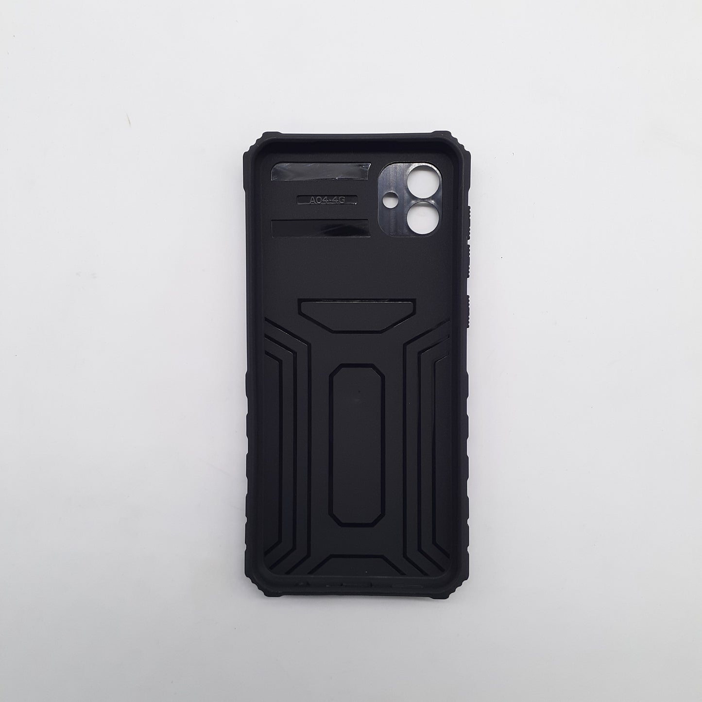 Samsung A04 Rugged Dual Layer Protective Phone Case with Slide Camera Lens Cover and Integrated Ring Holder Kickstand, Shockproof Hybrid Cover
