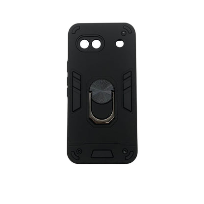 Google Pixel 8A Hard PC Case with Metal ring holder Shockproof Slim back Cover