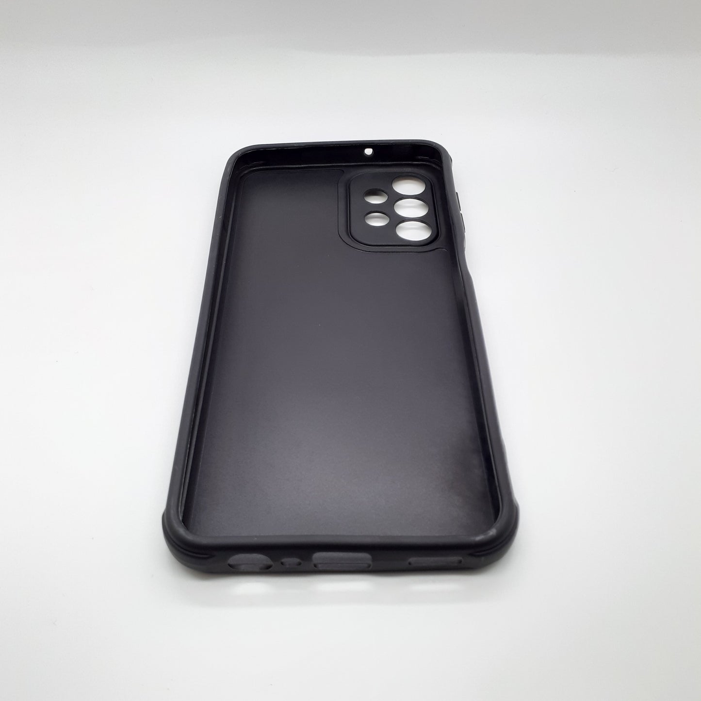Samsung A04s Carbon Fiber texture Hard Rubber armour back cover shock-porof case