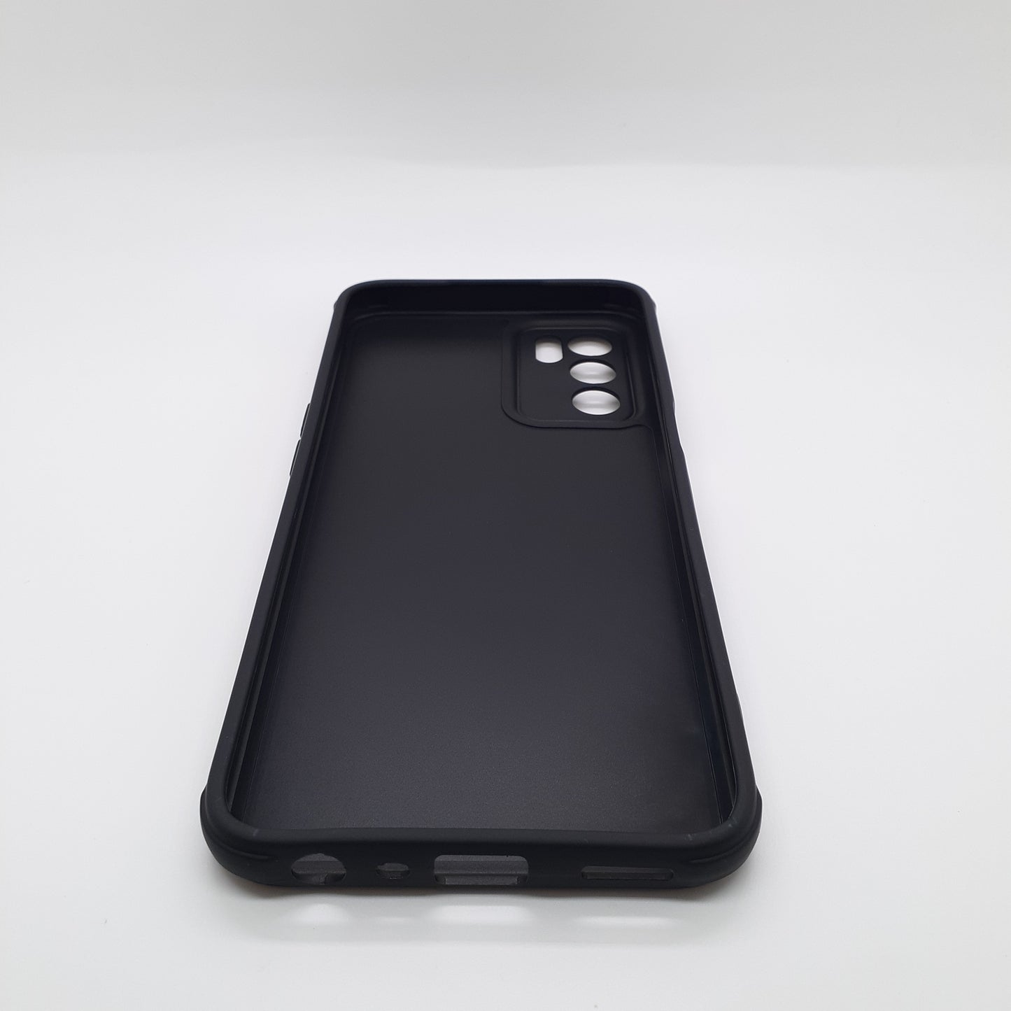 OPPO A16 Carbon Fiber texture Hard Rubber armour back cover shock-porof case