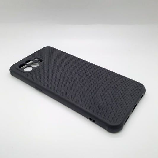 OPPO F17 Pro Carbon Fiber texture Hard Rubber armour back cover shock-porof case