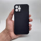 iPhone 12 Pro Carbon Fiber texture Hard Rubber armour back cover shock-porof case