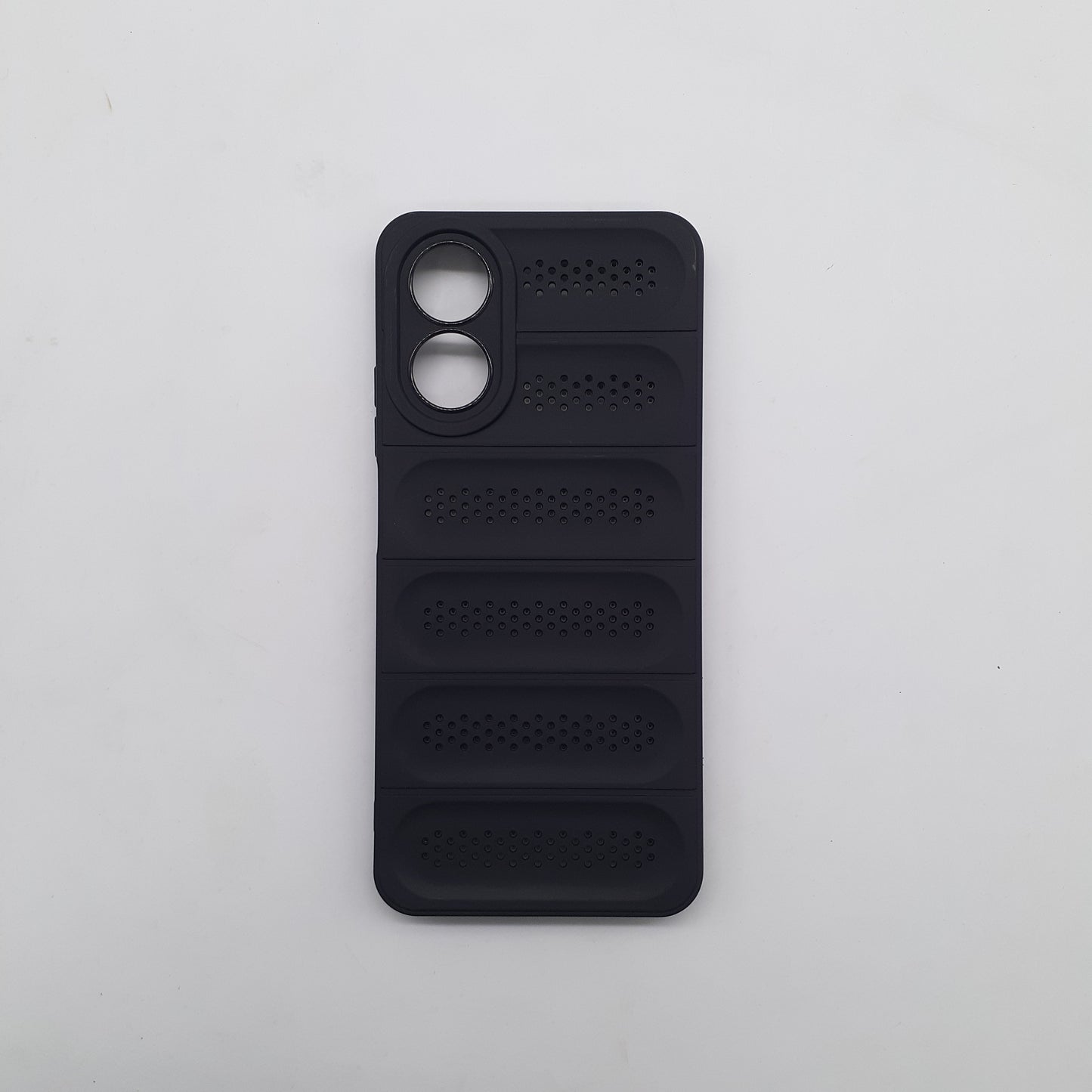 OPPO A17 Phone Case Heat Disspation Design Strong TPU Meterial Shockproof Slim Cover Black