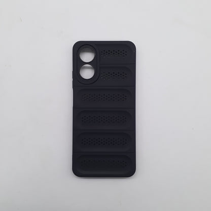 OPPO A17 Phone Case Heat Disspation Design Strong TPU Meterial Shockproof Slim Cover Black