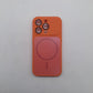 iPhone 14 Pro Orange Back Case - Slim Fit Protective Silicone Phone Cover