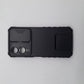 Vivo Y17s Shockproof Armor Case with Slide Push Pull Camera Lens Protection and Invisible Live Stand Phone Back Cover