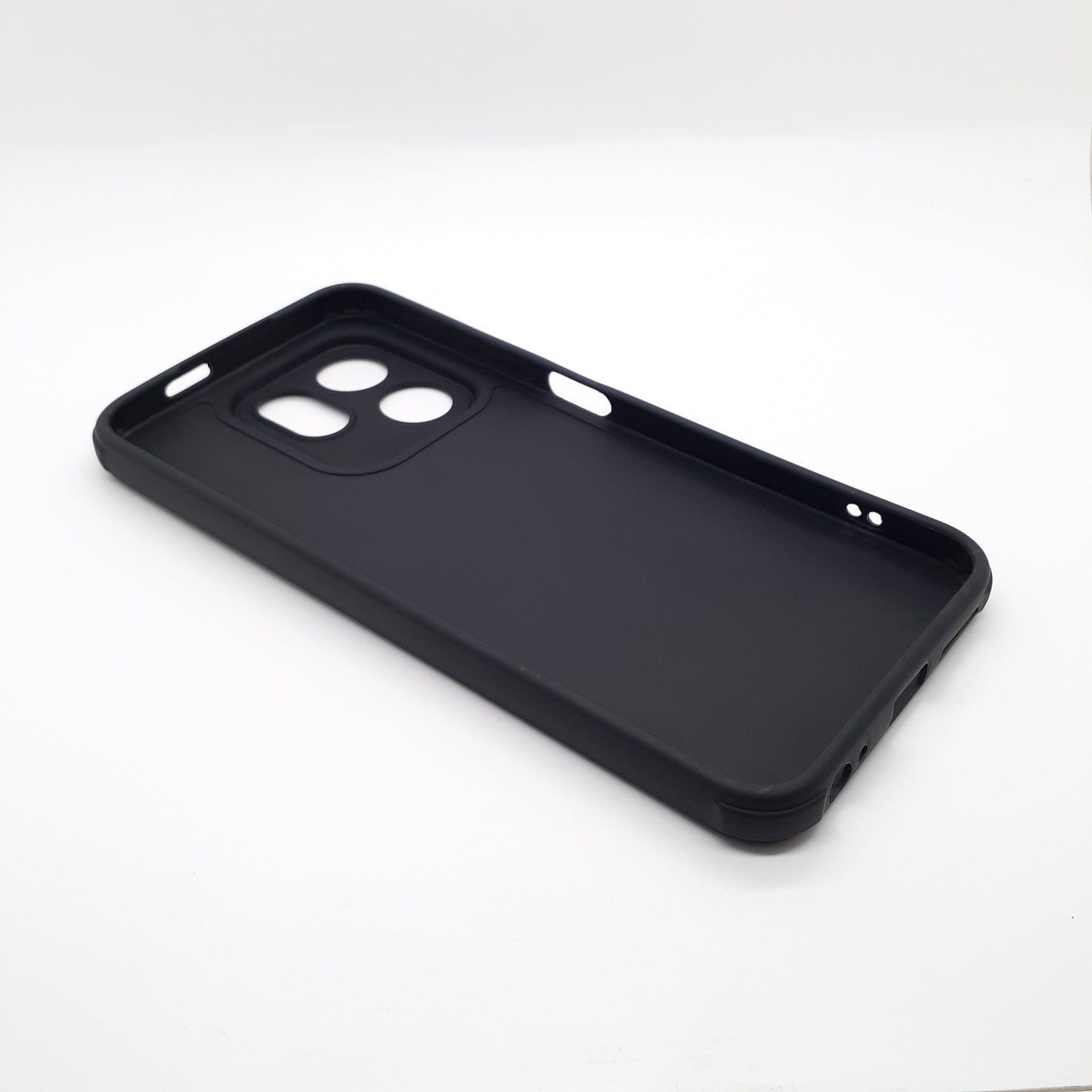 infinix Smart 9 Carbon Fiber texture Hard Rubber armour back cover shock-porof case