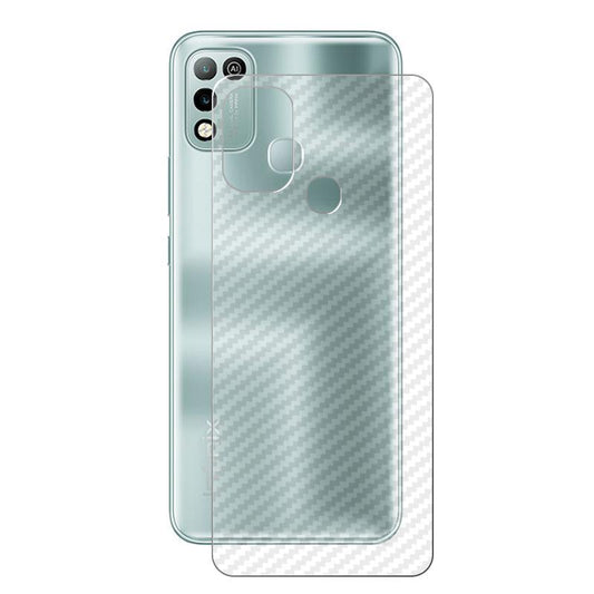 Infinix Hot 10 Play Carbon Back Sticker Matte Scratch Protection Mobile Back Skin