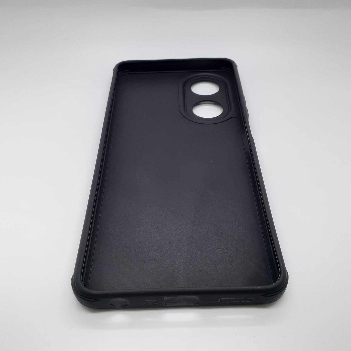 OPPO A58 Carbon Fiber texture Hard Rubber armour back cover shock-porof case