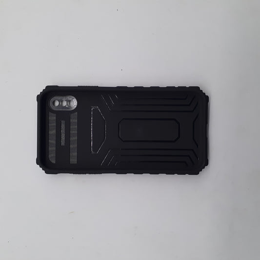 iPhone X Heavy Duty Shockproof Case with Camera Slide Cover and Integrated Kickstand Built-in Stand Full Body Protective Cover
