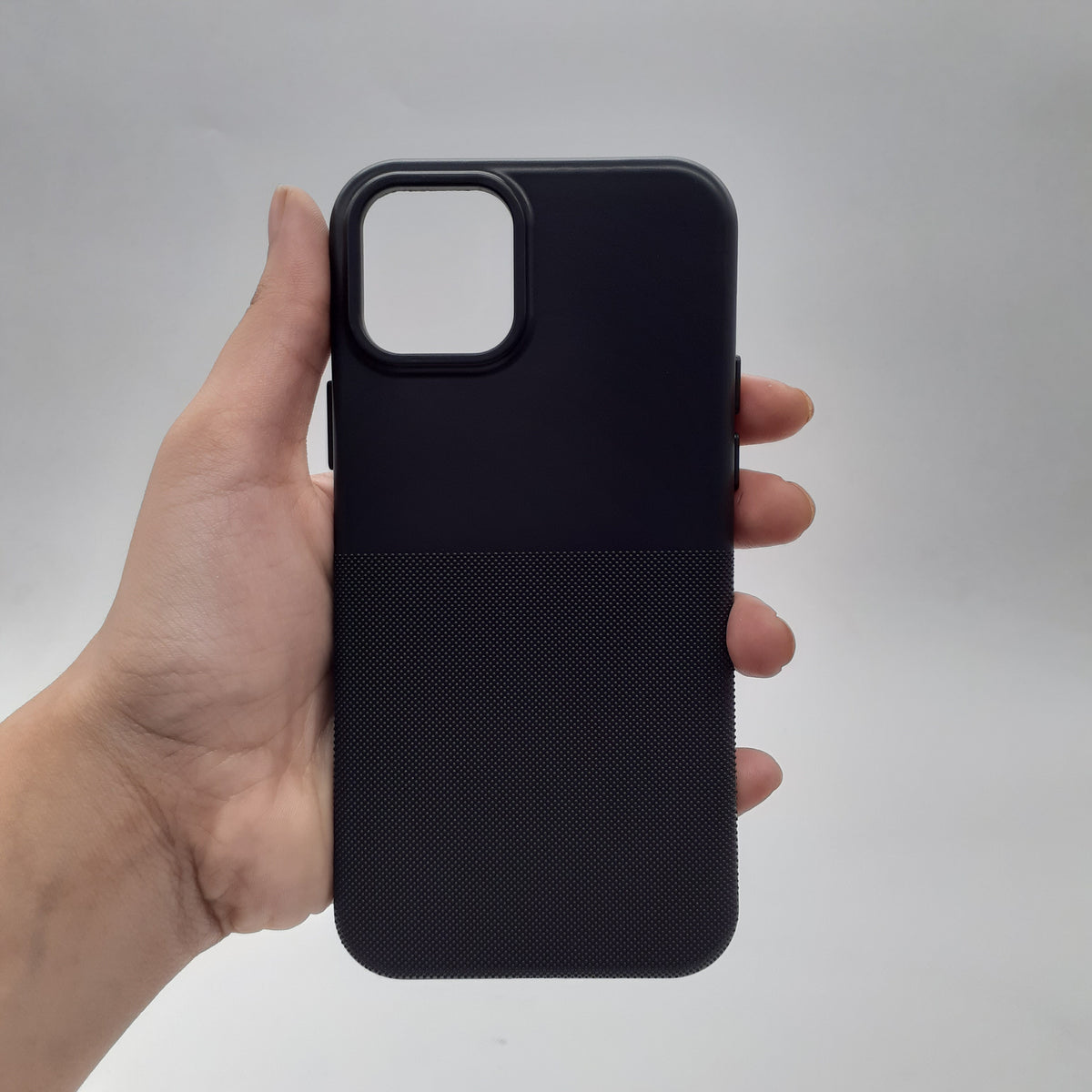iPhone 12 Soft Silicone Protective Back Cover – Slim Shockproof TPU Case with Anti-Slip Grip & Raised Screen Edges