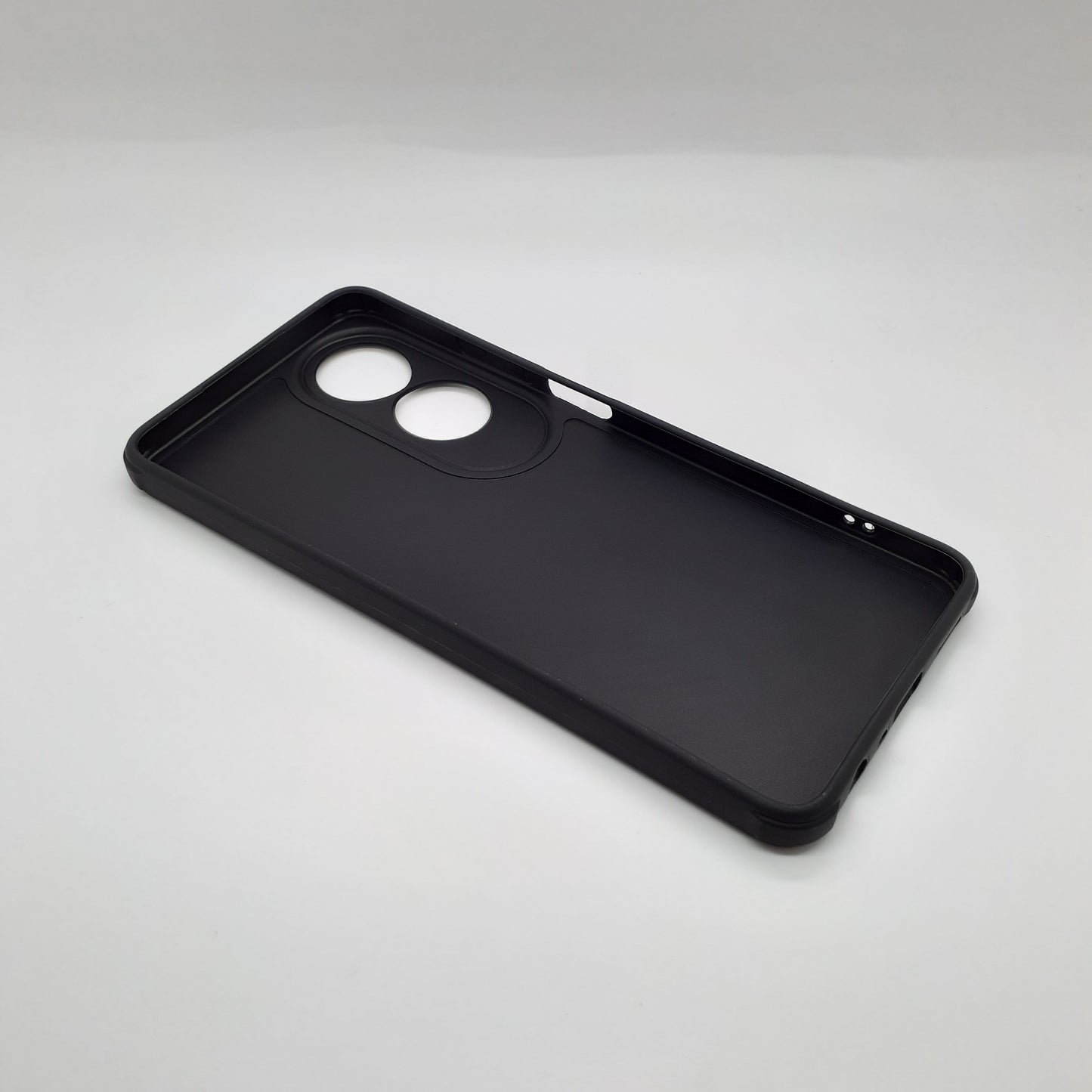 OPPO A60 Carbon Fiber texture Hard Rubber armour back cover shock-porof case