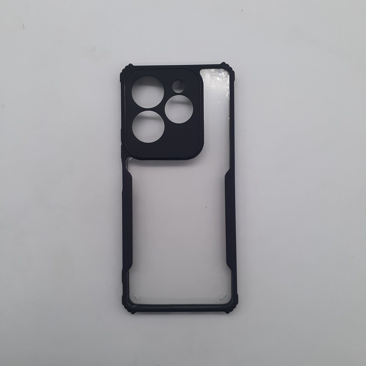 Infinix Hot 40 Pro Shockproof Rugged Case with Enhanced Grip and Reinforced Edges, Full Protection Soft Silicone Back Cover