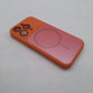 iPhone 15 Pro Orange Back Case - Slim Fit Protective Silicone Phone Cover