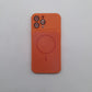 iPhone 13 Pro Max Orange Back Case - Slim Shockproof Protective Silicone Cover