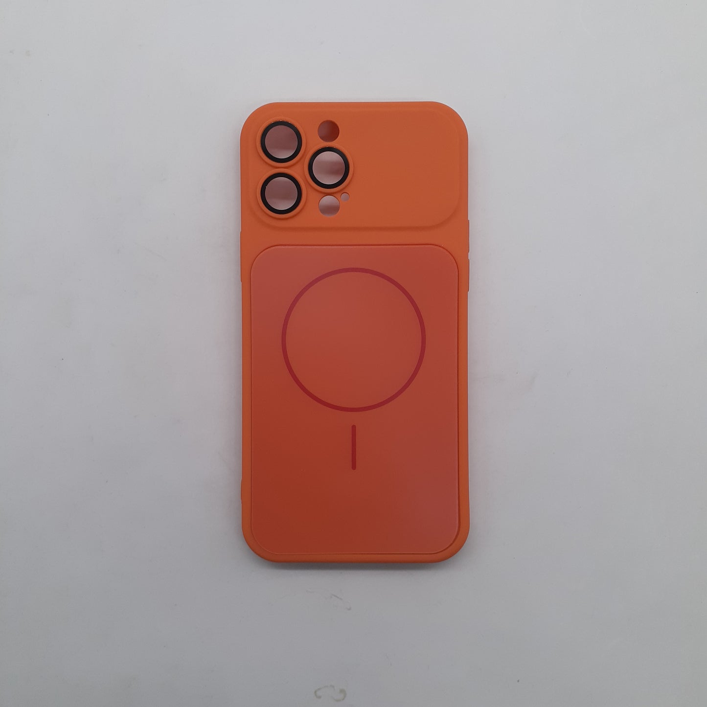 iPhone 13 Pro Max Orange Back Case - Slim Shockproof Protective Silicone Cover