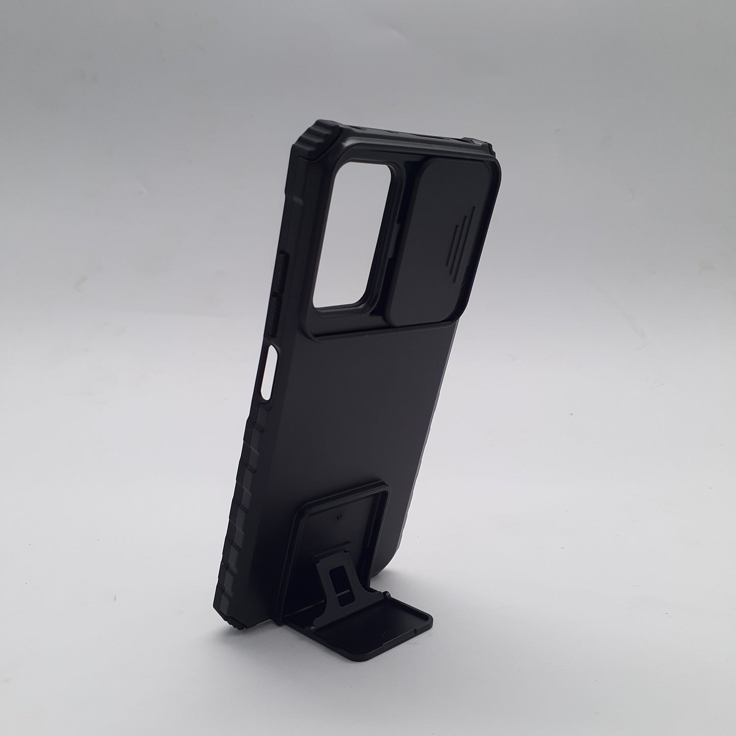 Redmi Note 11 Pro Heavy Duty Protective Phone Case with Camera Lens Slide Cover and Integrated Kickstand/Built-in Stand, Shockproof Military Grade Armor Cover