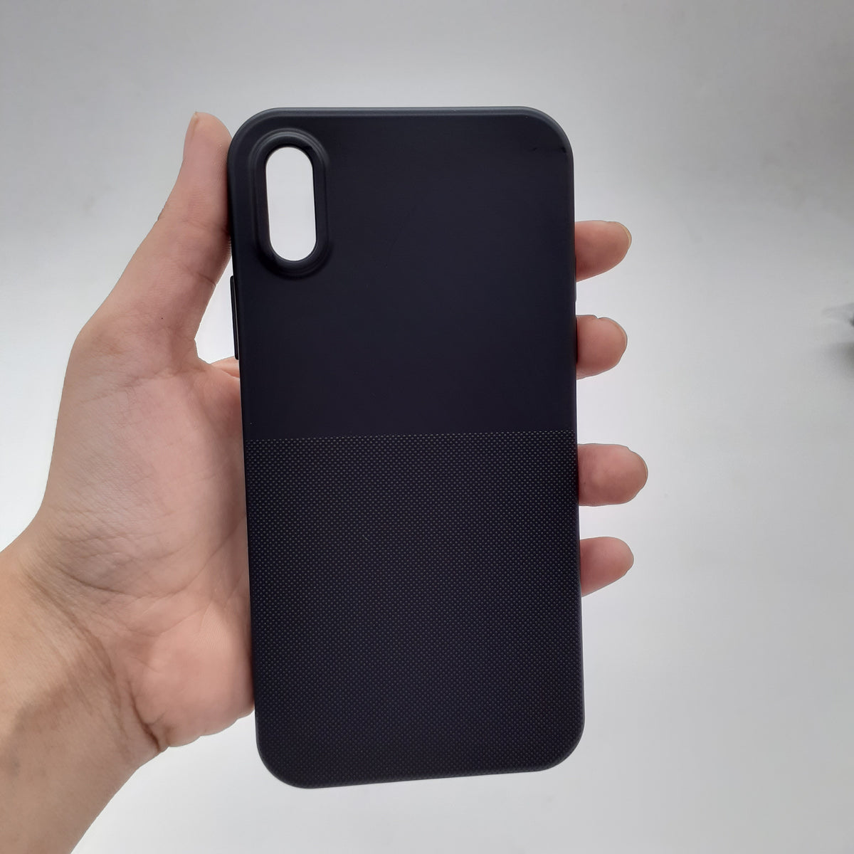 iPhone X Shockproof Soft Silicone TPU Back Cover – Slim Anti-Slip Protective Case with Raised Camera & Screen Edges
