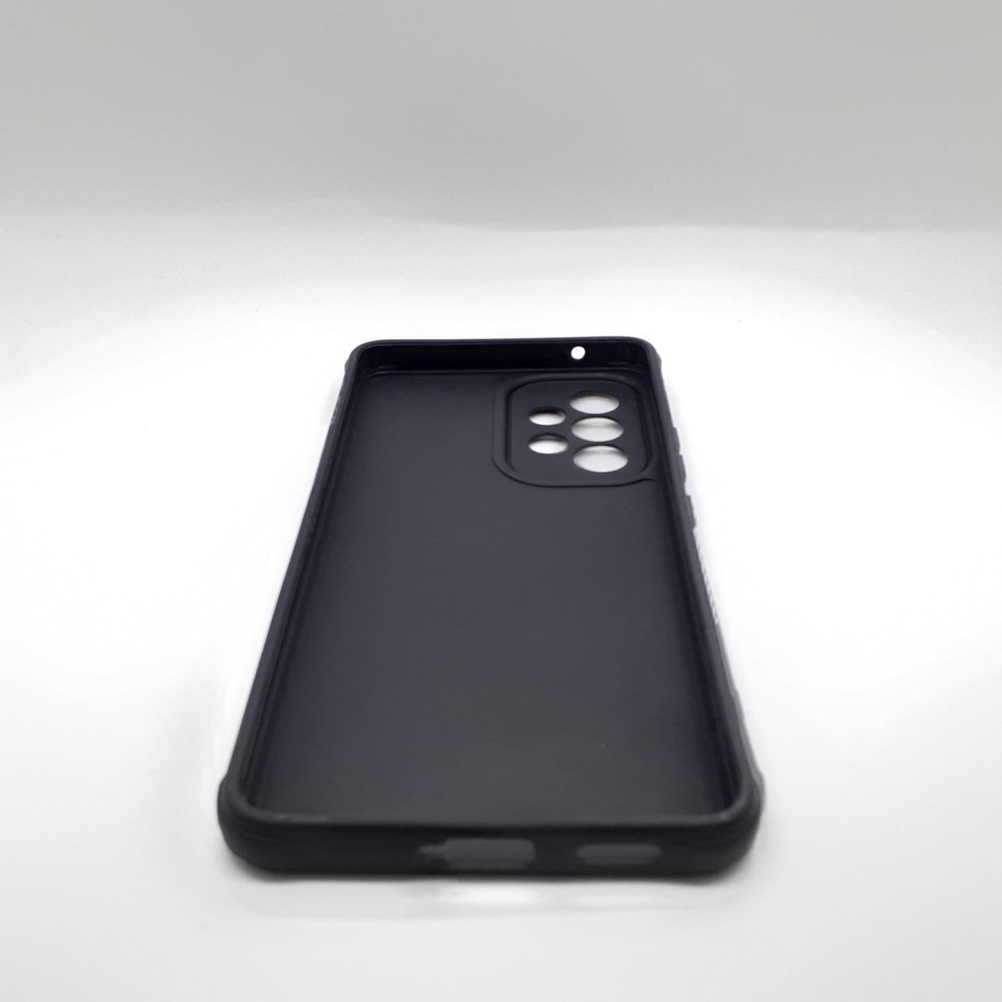 Samsung A53 Carbon Fiber texture Hard Rubber armour back cover shock-porof case