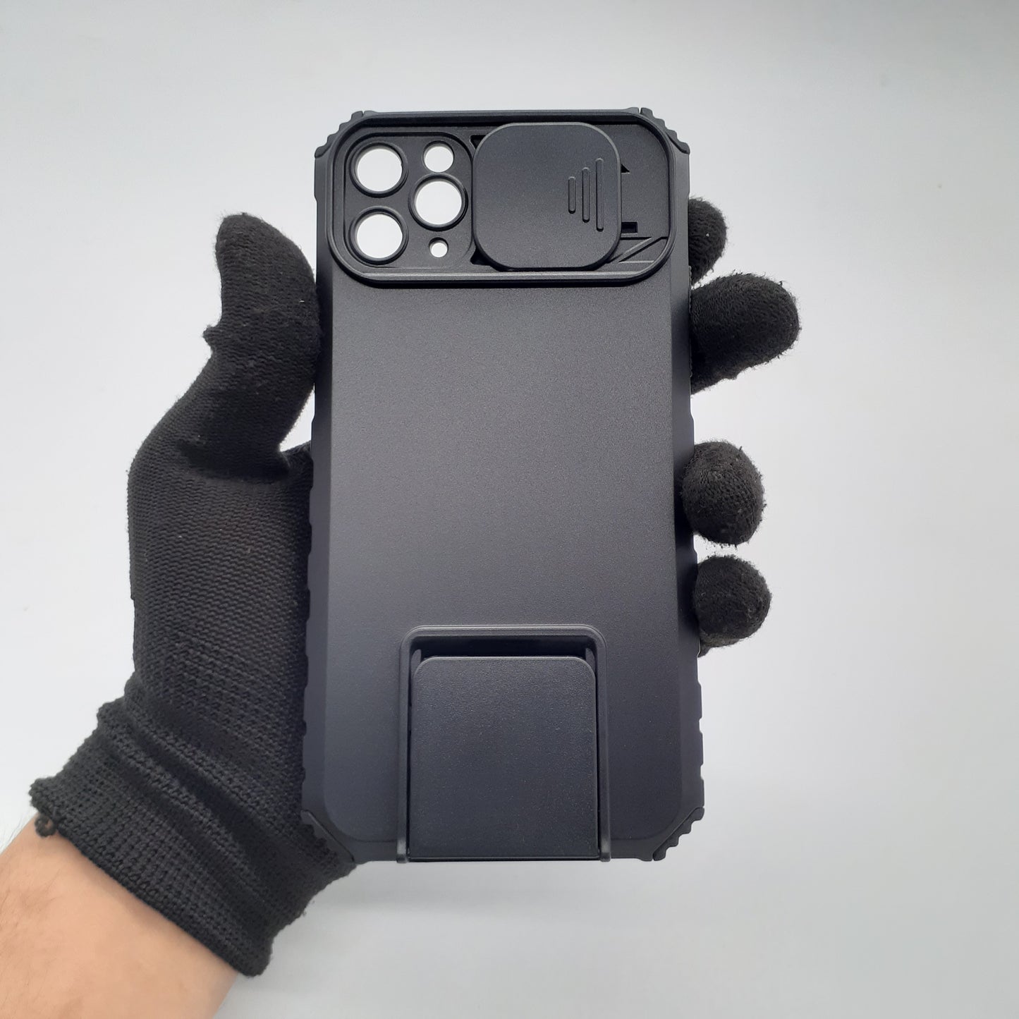 iPhone 11 Pro Max Heavy Duty Protective Case with Sliding Camera Cover and Integrated Kickstand for Hands-Free Viewing