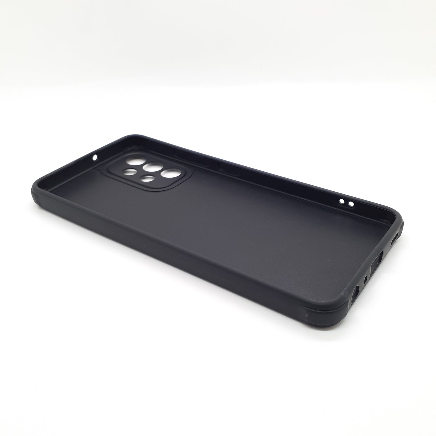 Samsung A32 Carbon Fiber texture Hard Rubber armour back cover shock-porof case
