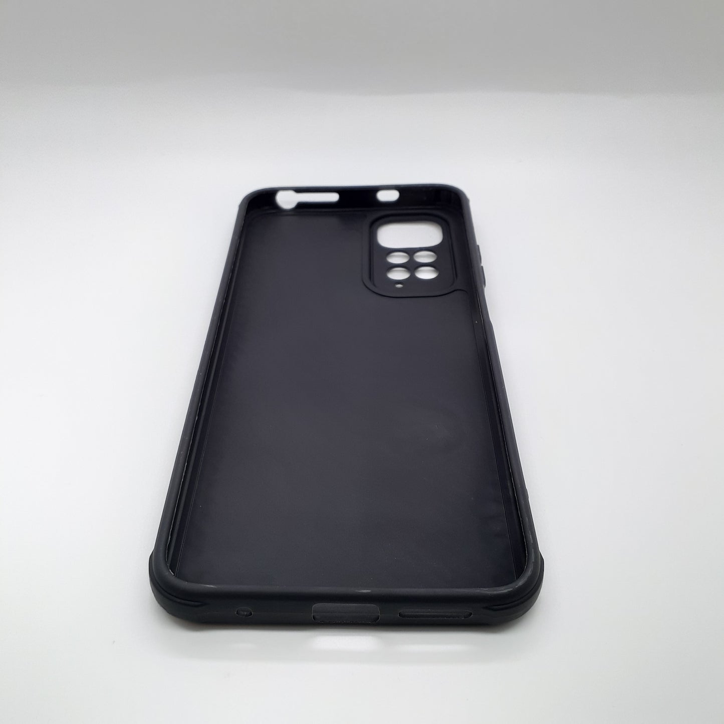 Redmi Note 11 Carbon Fiber texture Hard Rubber armour back cover shock-porof case