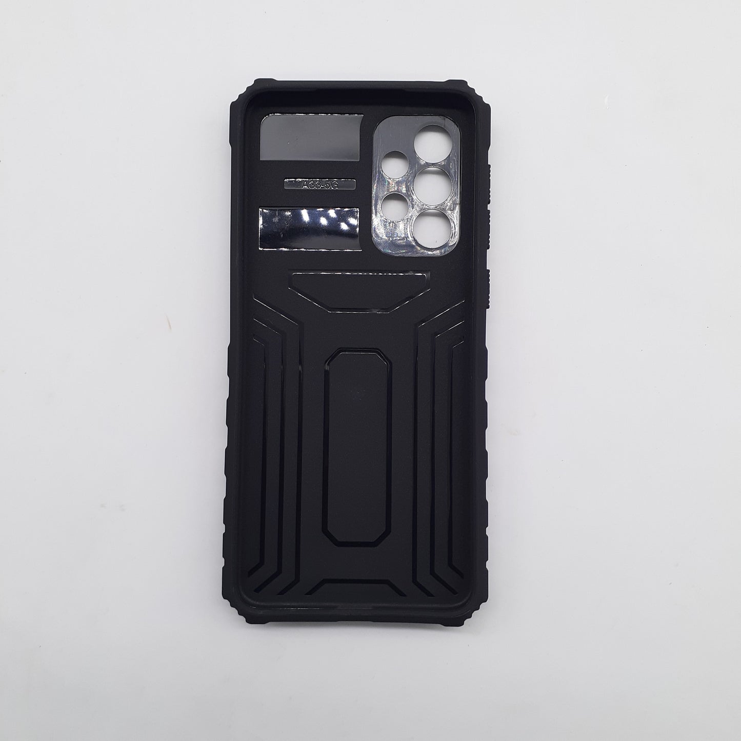 Samsung Galaxy A33 Heavy Duty Protective Case with Sliding Camera Cover and Integrated Kickstand for Hands-Free Viewing