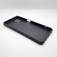 Samsung A12 Carbon Fiber texture Hard Rubber armour back cover shock-porof case