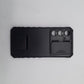 Samsung S24 FE Case, Heavy Duty Shockproof Cover with Sliding Camera Protection and Integrated Kickstand for Hands-Free Viewing